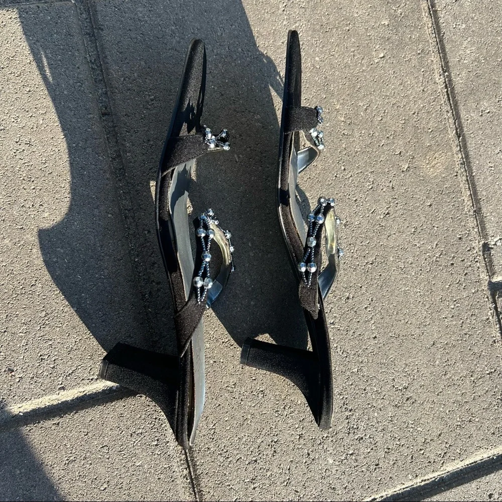 Special Occasions by Saugus Shoe Black Heels Size 10